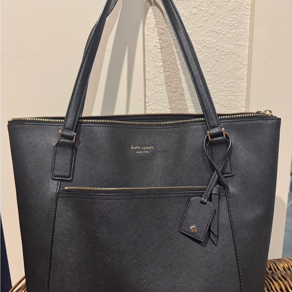Kate Spade Charcoal Gray Tote Bag